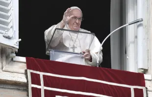 El Papa Francisco en el rezo del Ángelus. Foto: Vatican Media 