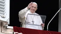 El Papa Francisco en el Regina Coeli. Foto: Vatican Media
