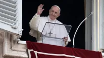 El Papa Francisco en el Ángelus. Crédito: Vatican Media