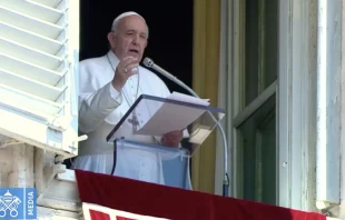 El Papa Francisco en el rezo del u00c1ngelus. Foto: Captura YouTube 