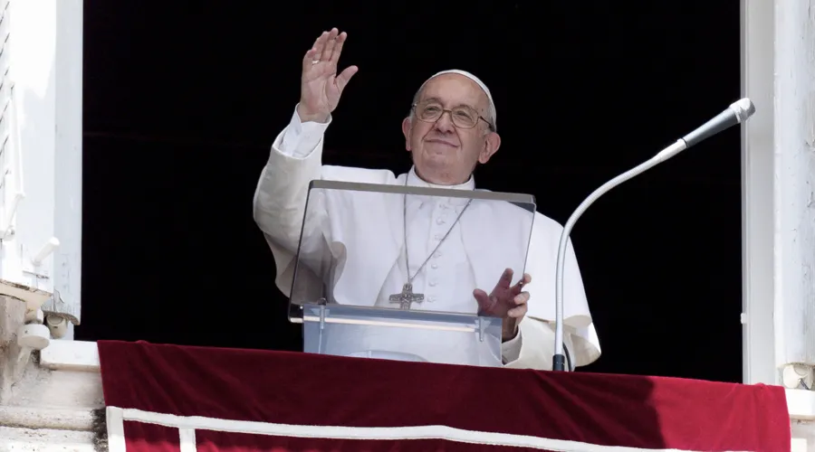 Papa Francisco en el Ángelus. Foto: Vatican Media