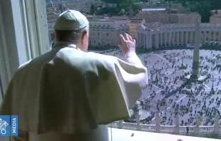 El Papa Francisco en el rezo del u00c1ngelus. Foto: Captura YouTube 