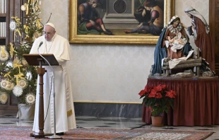El Papa Francisco en el rezo del u00c1ngelus. Foto: Vatican Media 