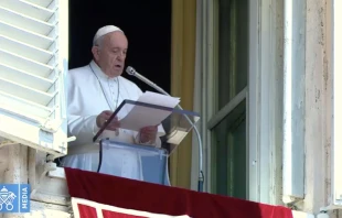 El Papa Francisco en el rezo del u00c1ngelus. Foto: Captura YouTube 