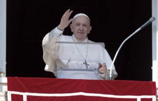 El Papa Francisco en el rezo del u00c1ngelus. Foto: Vatican Media 