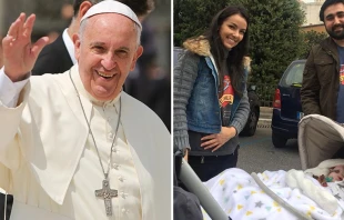 El Papa Francisco - Arthur y sus padres / Foto: Daniel Ibu00e1u00f1ez (ACI Prensa) - Cortesu00eda P. Arnaldo Rodrigues 