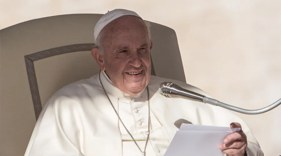 El Papa Francisco en la Audiencia General Foto: Daniel Ibáñez / ACI Prensa