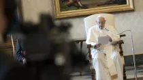 El Papa Francisco en la Audiencia General del Vaticano. Foto: Vatican Media