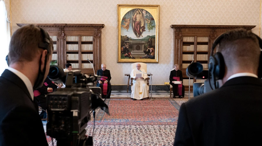 Imagen referencial. Audiencia General del Papa Francisco en agosto de 2020. Foto: Vatican Media?w=200&h=150