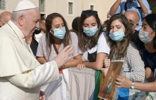 El Papa Francisco en la Audiencia General Foto: Vatican Media 