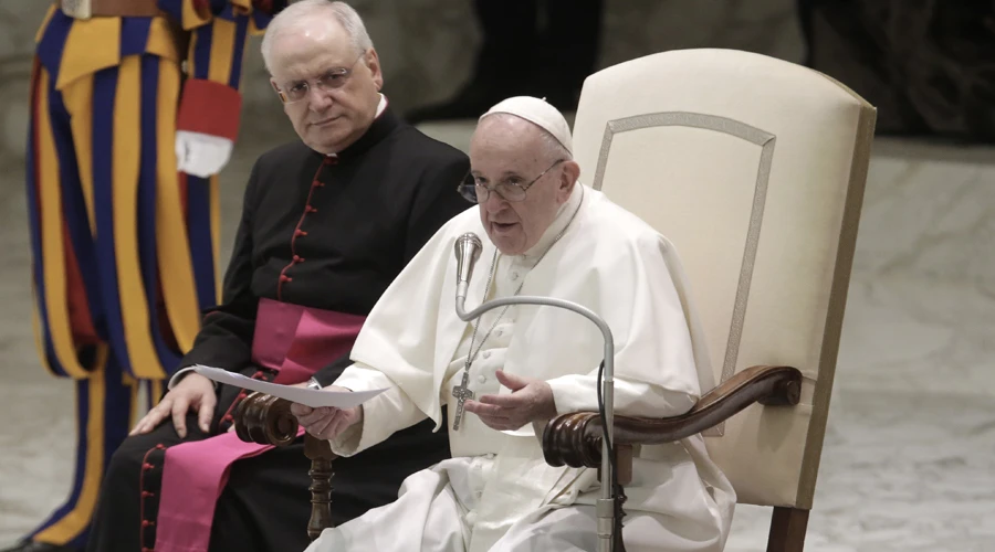 El Papa Francisco en la Audiencia General. Foto: Pablo Esparza / ACI Prensa?w=200&h=150