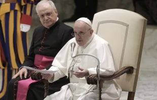 El Papa Francisco en la Audiencia General. Foto: Pablo Esparza / ACI Prensa 