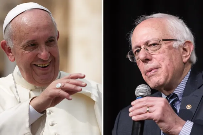 El Papa saluda a Bernie Sanders: No es política sino educación