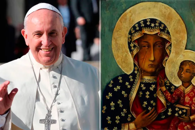 Papa Francisco: María es Reina y Madre cercana que no nos pierde nunca de vista