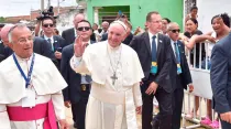 El Papa Francisco en Cartagena. Foto: L'Osservatore Romano