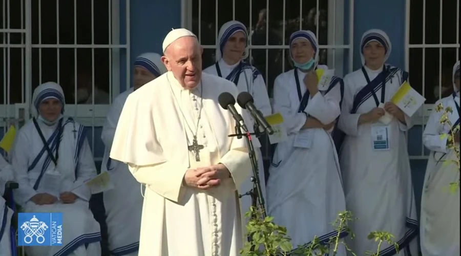 Papa Francisco en el Centro Belén de Bratislava. Foto: Captura video?w=200&h=150