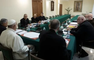 El Papa Francisco y el Consejo de Cardenales en 2019. Cru00e9dito: Vatican Media  