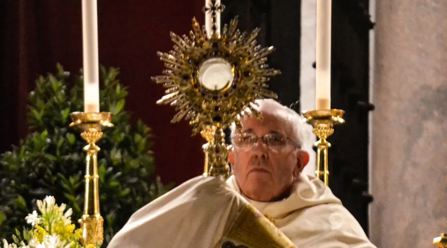 El Papa Francisco en Corpus Christi. Foto: Daniel Ibáñez / ACI Prensa?w=200&h=150