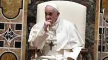 El Papa Francisco con el Cuerpo Diplomático ante la Santa Sede. Foto: Vatican Media