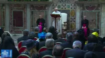 El Papa Francisco con el Cuerpo Diplomático ante la Santa Sede. Foto: Captura YouTube