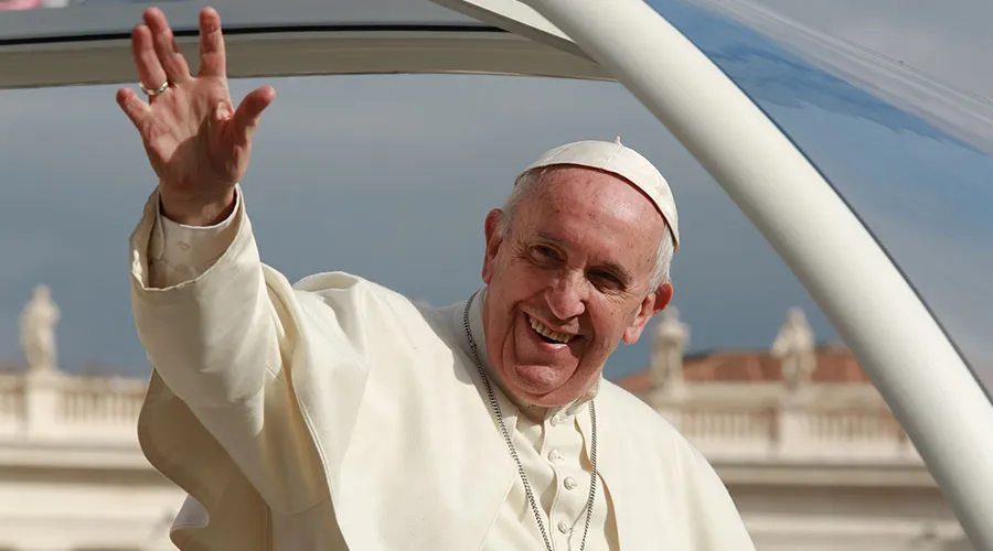 El Papa Francisco. Crédito: Daniel Ibáñez / ACI
