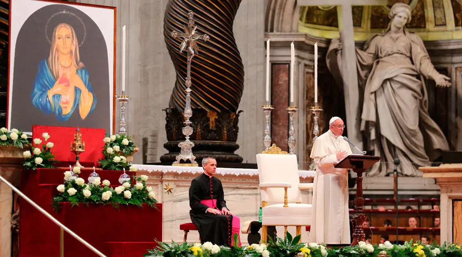 Papa Francisco durante la Vigilia de oración / Foto: Daniel Ibáñez (ACI Prensa)?w=200&h=150