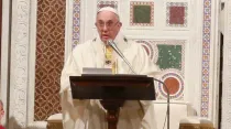 El Papa Francisco durante la Misa con la Orden de Predicadores / Foto: Daniel Ibáñez (ACI Prensa)