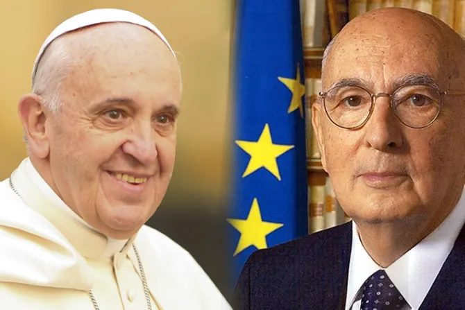 Papa Francisco envió telegrama al saliente Presidente italiano