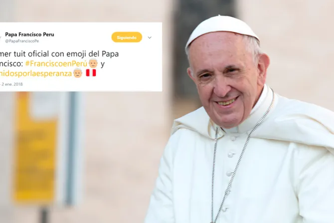 Este es el emoji oficial de Twitter para la visita del Papa Francisco a Perú