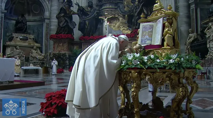 El Papa Francisco en la Misa de Epifanía. Foto: Captura Vatican YouTube