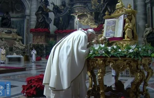 El Papa Francisco en la Misa de Epifanu00eda. Foto: Captura Vatican YouTube 