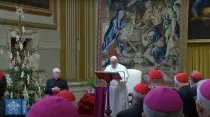 Discurso del Papa Francisco a la Curia Romana. Foto: Captura YouTube