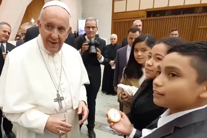 Ganadores de concurso audiovisual se encontraron con el Papa Francisco [VIDEO]
