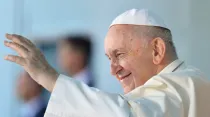 El Papa Francisco en Lisboa, 3 de agosto. Crédito: Vatican Media