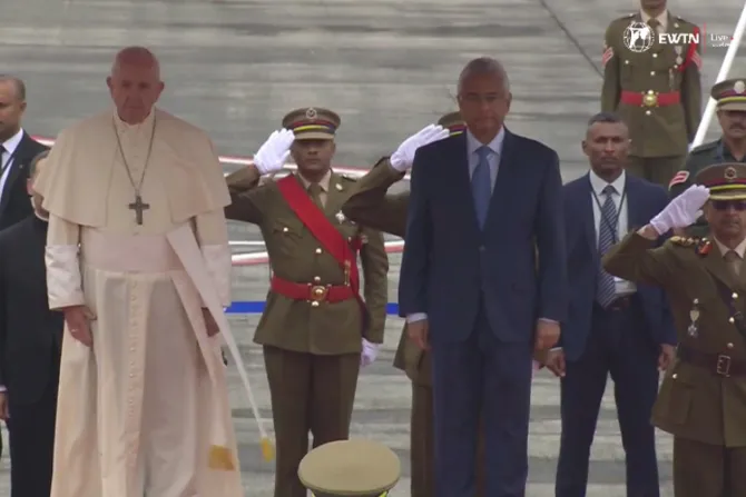 El Papa Francisco llega a Mauricio, última etapa de su viaje en África