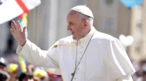 El Papa Francisco en la Plaza de San Pedro. Foto: Lucía Ballester (ACI Prensa)