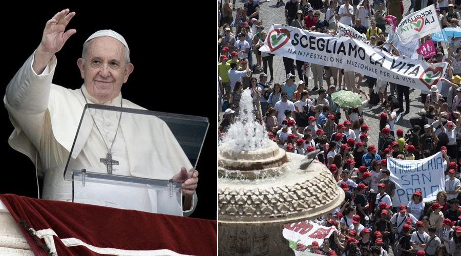 Papa Francisco / Fieles en el Regina Coeli. Foto: Vatican Media?w=200&h=150