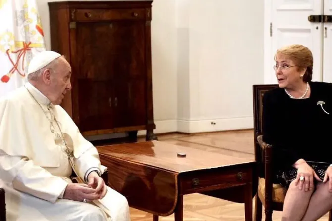 El Papa Francisco se reunió con la Presidenta de Chile