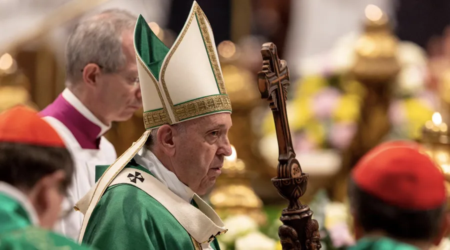 El Papa Francisco en la Misa de clausura del Sínodo de la Amazonía. Foto: Daniel Ibáñez / ACI Prensa?w=200&h=150