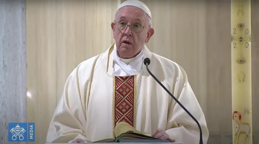 El Papa Francisco en la Misa de la Casa Santa Marta. Foto: Captura Vatican Media ?w=200&h=150