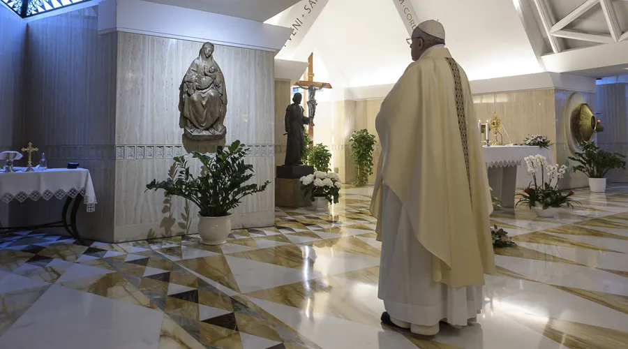 El Papa Francisco en la Misa de la Casa Santa Marta. Foto: Vatican Media ?w=200&h=150