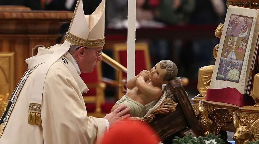El Papa Francisco en Navidad. Foto: ACI Prensa