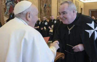 Papa Francisco recibe en el Vaticano a la Orden de Malta. Foto: Vatican Media 