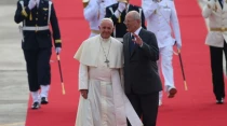 El Papa Francisco y el Presidente del Peru00fa, Pedro Pablo Kuczynski. Foto: Agencia Andina