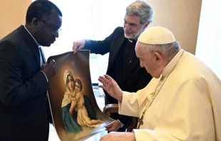 Papa Francisco con padres de Schoenstatt. Foto: Vatican Media 