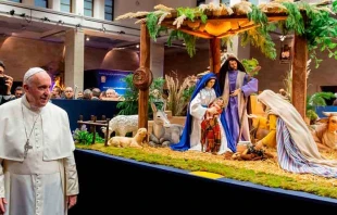 Imagen referencial. Papa Francisco visita 100 pesebres en el Vaticano en 2019. Foto: Daniel Ibu00e1u00f1ez / ACI Prensa 