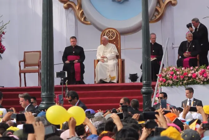 TEXTO: Palabras del Papa en la celebración mariana en Trujillo