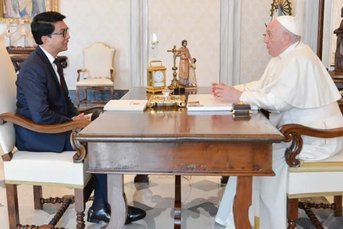 El Papa Francisco recibió en audiencia al presidente de la República de Madagascar