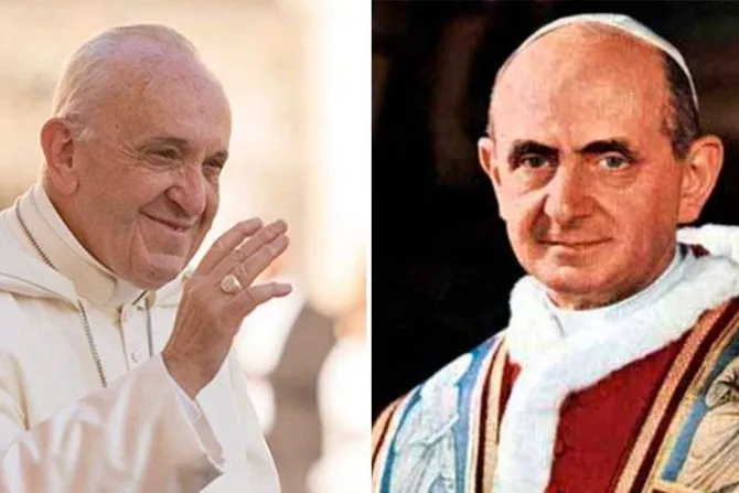 El Papa Francisco recuerda a San Pablo VI y anima a ser evangelizadores alegres