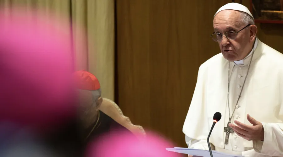 Imagen referencial. Papa Francisco en el Sínodo de 2018. Foto: Daniel Ibáñez / ACI Prensa